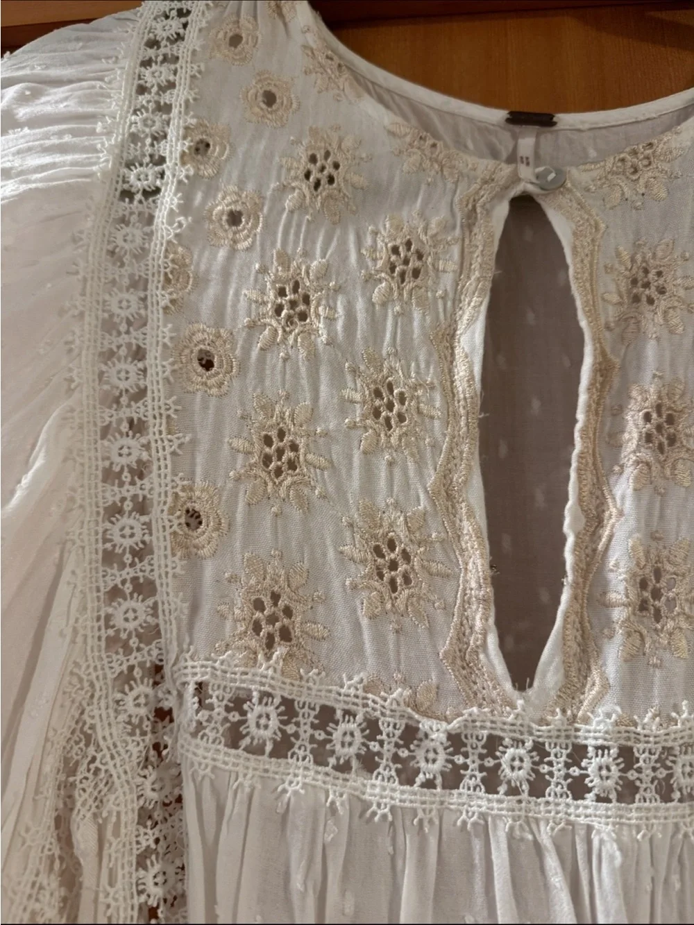 Free People Boho Embroidered top / dress / cover-up